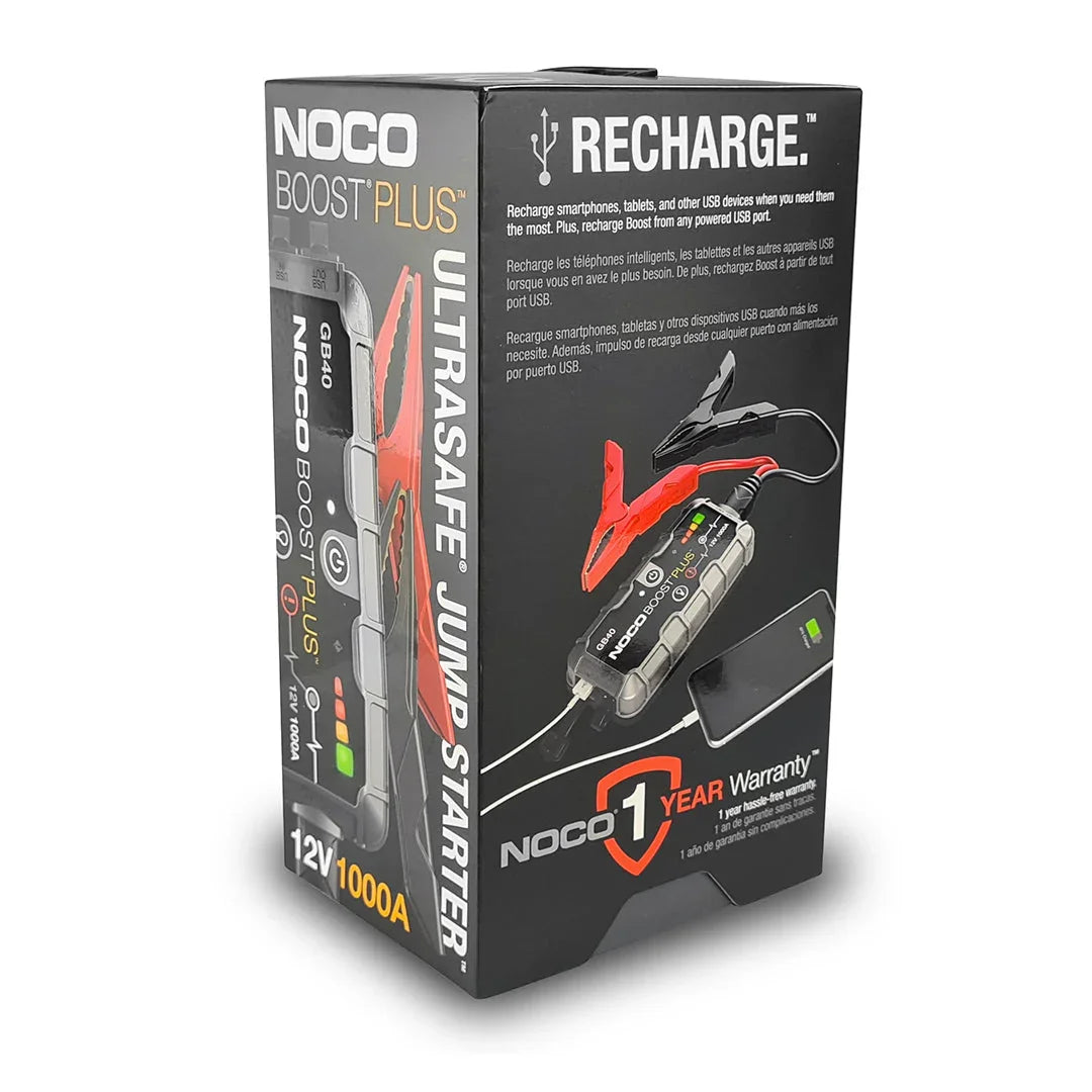NOCO Boost GB40: 1000A UltraSafe Jump Starter Power Pack