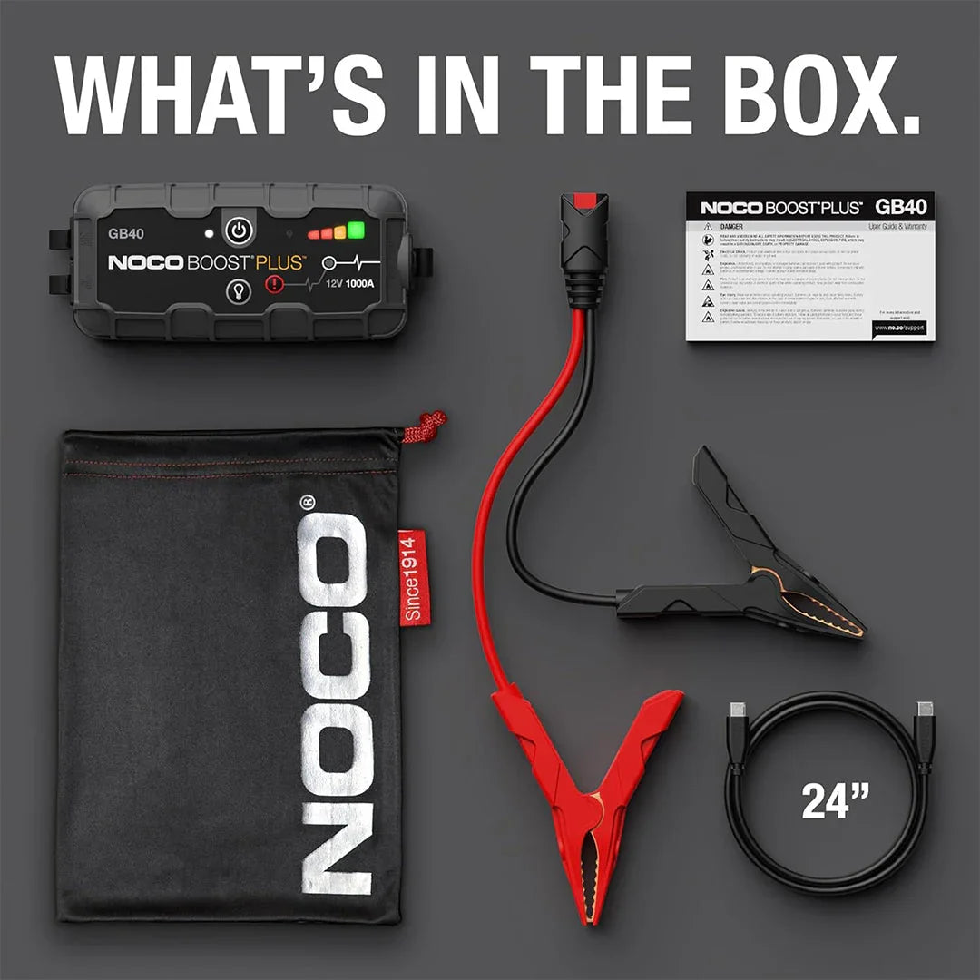 NOCO Boost GB40: 1000A UltraSafe Jump Starter Power Pack