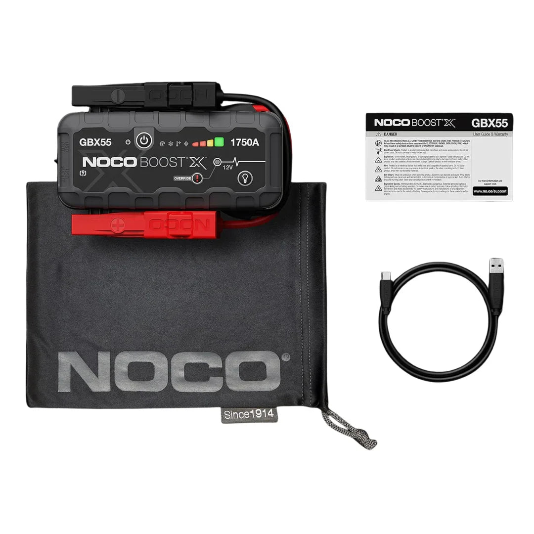 NOCO Boost GBX55: 1750A Car Battery Booster, Power Bank & Jump Starter for 7.5L Petrol & 5.0L Diesel Engines