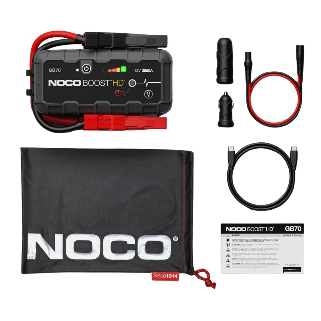 NOCO Boost GB70: UltraSafe 12V Jump Starter & Portable Power Bank for 8.0L Petrol and 6.0L Diesel Engines